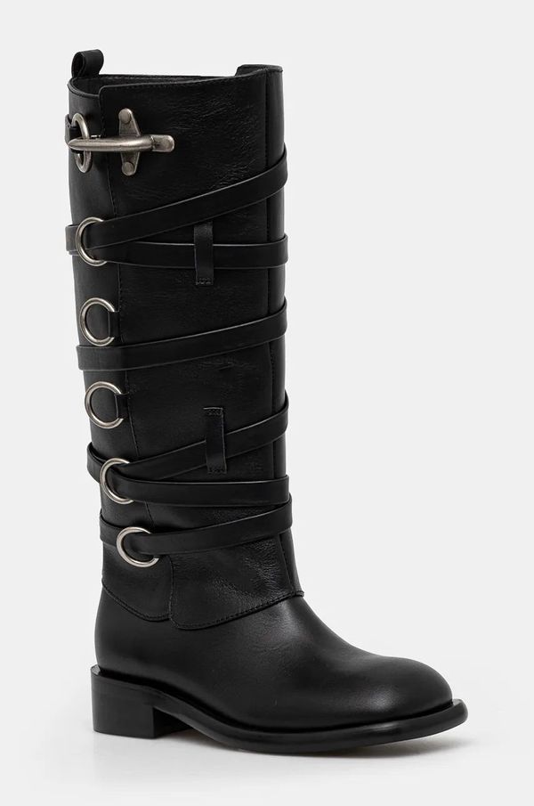 Andersson Bell Kožne čizme Andersson Bell Harness Boots za žene, boja: crna, ravni potplat, aaa388w
