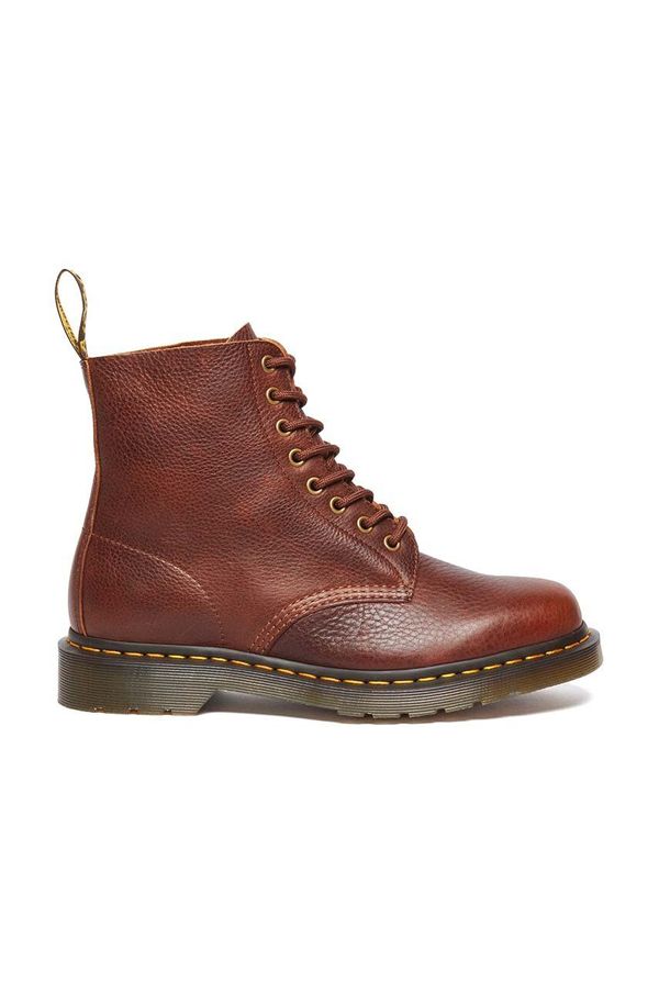 Dr. Martens Kožne čizme Dr. Martens 1460 Pascal Ambassador za žene, boja: smeđa, ravni potplat, DM31976253