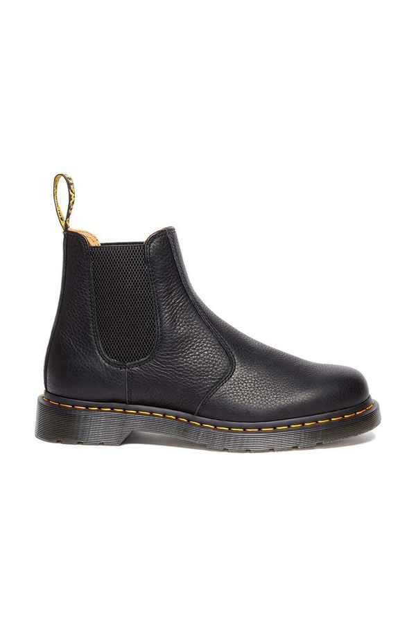 Dr. Martens Kožne gležnjače Dr. Martens 2976 Ambassador za žene, boja: crna, ravni potplat, DM31989001