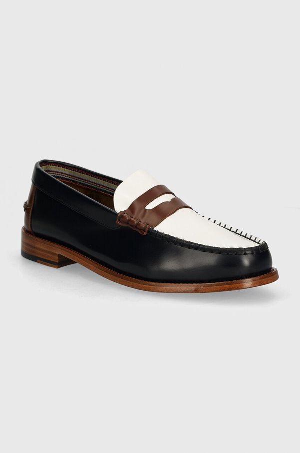 Paul Smith Kožne mokasinke Paul Smith za muškarce, boja: tamno plava, M1S-LID06-NLEA