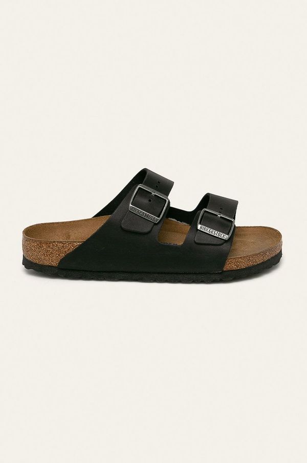 Birkenstock Kožne natikače Birkenstock Arizona SFB za muškarce, boja: crna