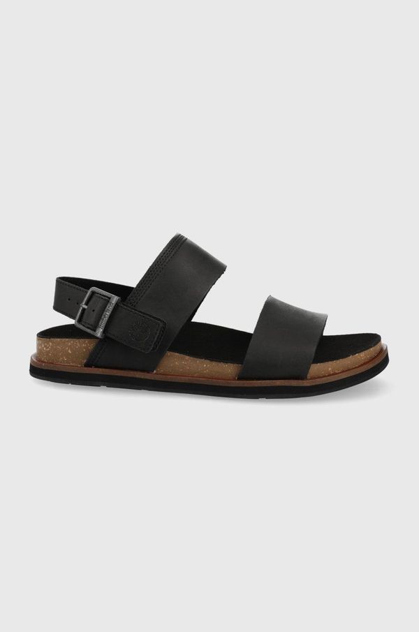 Timberland Kožne sandale Timberland za muškarce, boja: crna