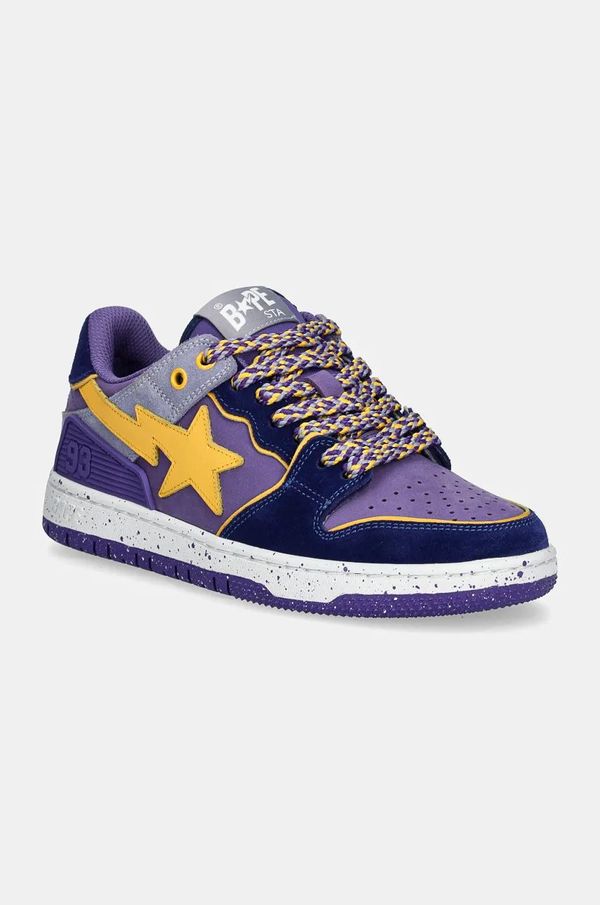A Bathing Ape Kožne tenisice A Bathing Ape SK8 STA #4 boja: ljubičasta, 1K80291313
