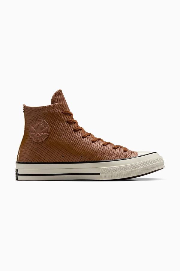 Converse Kožne tenisice Converse Chuck 70 Leather za muškarce, boja: smeđa, A09148C