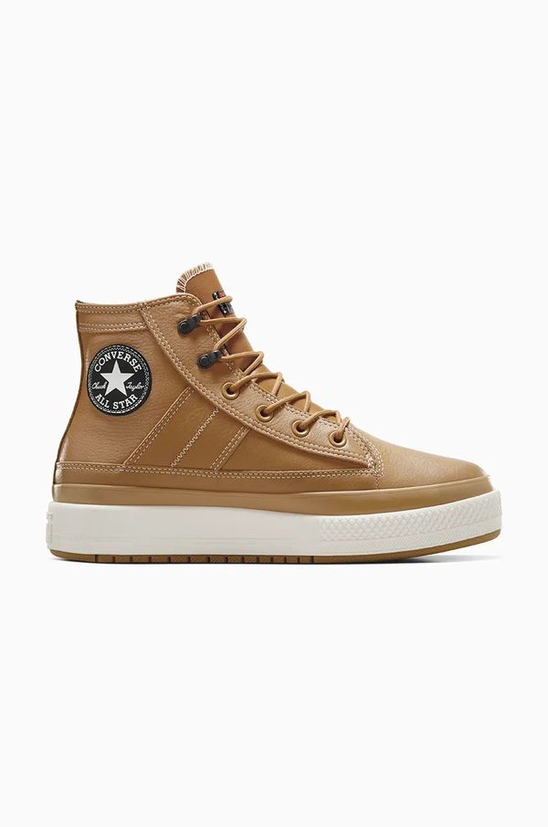 Converse Kožne tenisice Converse Chuck Taylor All Star Equip Waterproof boja: smeđa, A08556C