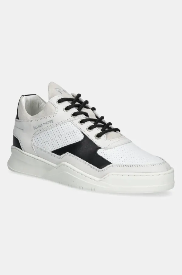 Filling Pieces Kožne tenisice Filling Pieces Low Top Ghost Paneled za muškarce, boja: bijela, 25298802024