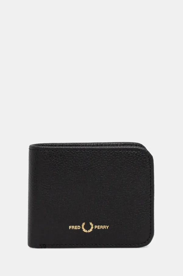 Fred Perry Kožni novčanik Fred Perry za muškarce, boja: crna, L9264.102