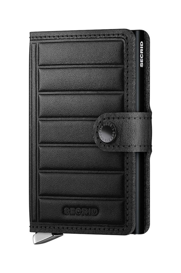Secrid Kožni novčanik Secrid Premium Twinwallet Emboss Lines boja: crna, TEI.BLACK