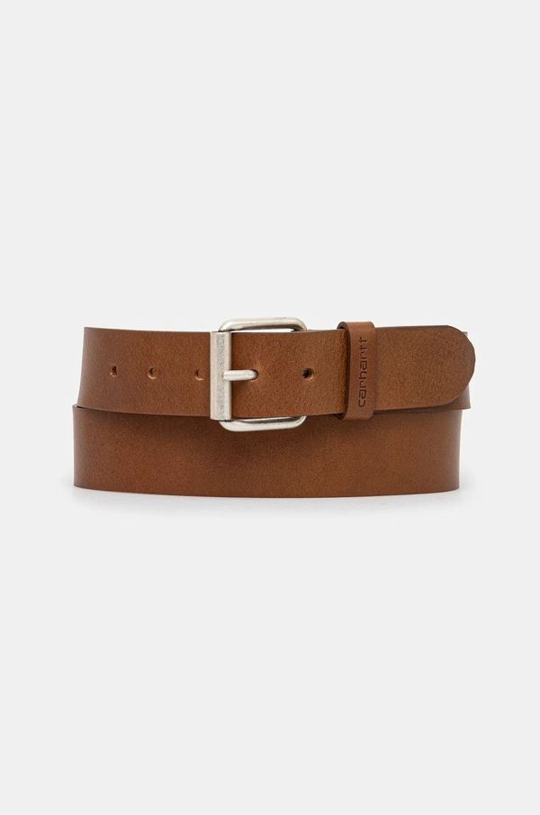 Carhartt WIP Kožni remen Carhartt WIP Script Belt boja: smeđa, I030992.14EXX