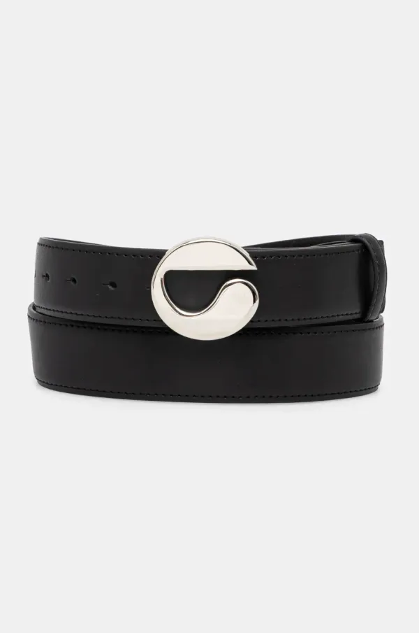 coperni Kožni remen Coperni Logo Leather za žene, boja: crna, COPBE01F6013