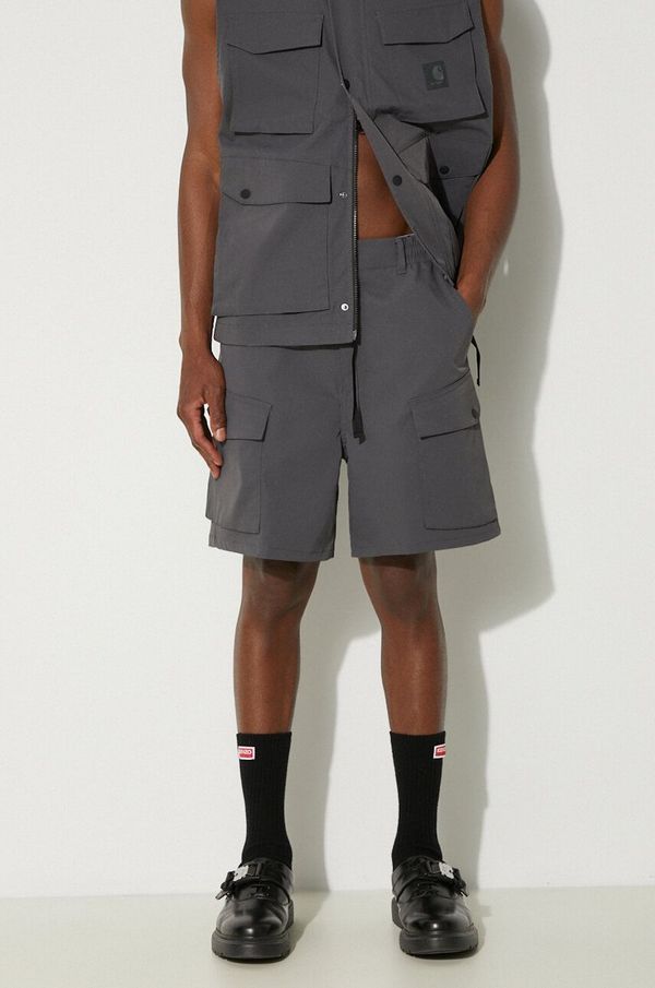 Carhartt WIP Kratke hlače Carhartt WIP Balto Short za muškarce, boja: siva, I033611.87XX