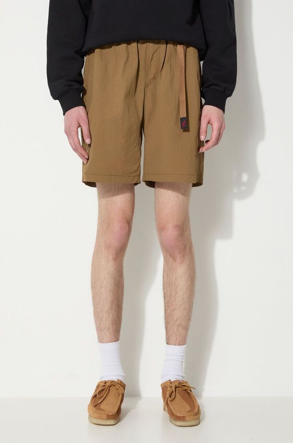 Gramicci Kratke hlače Gramicci Nylon Loose Short za muškarce, boja: smeđa, G3SU.P070