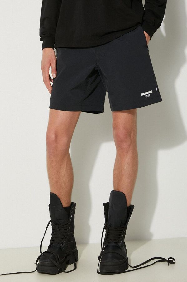 Neighborhood Kratke hlače NEIGHBORHOOD Multifunctional Short Pants za muškarce, boja: crna, 241TSNH.PTM06