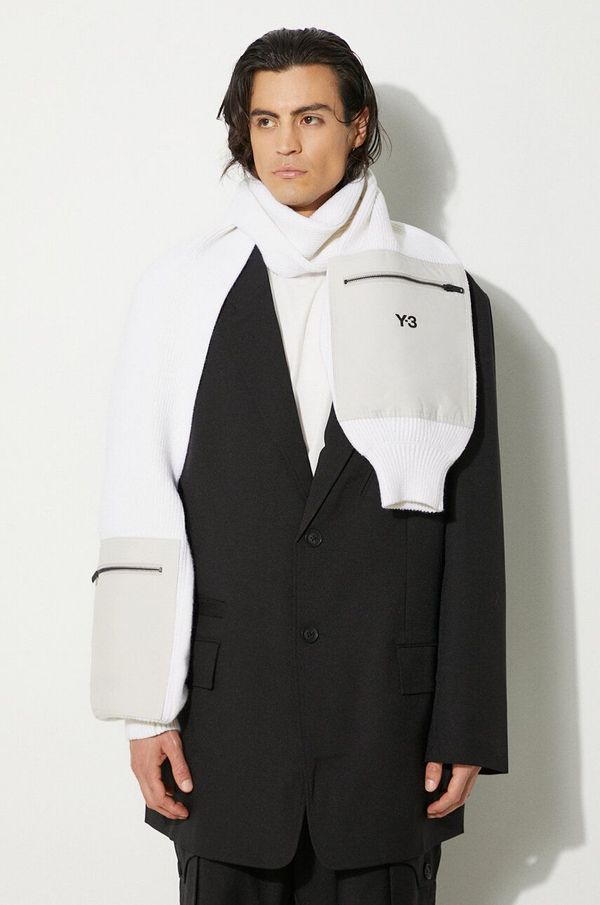 Y-3 Kratki vuneni šal Y-3 Nylon Scarf boja: bež, bez uzorka, JI6797