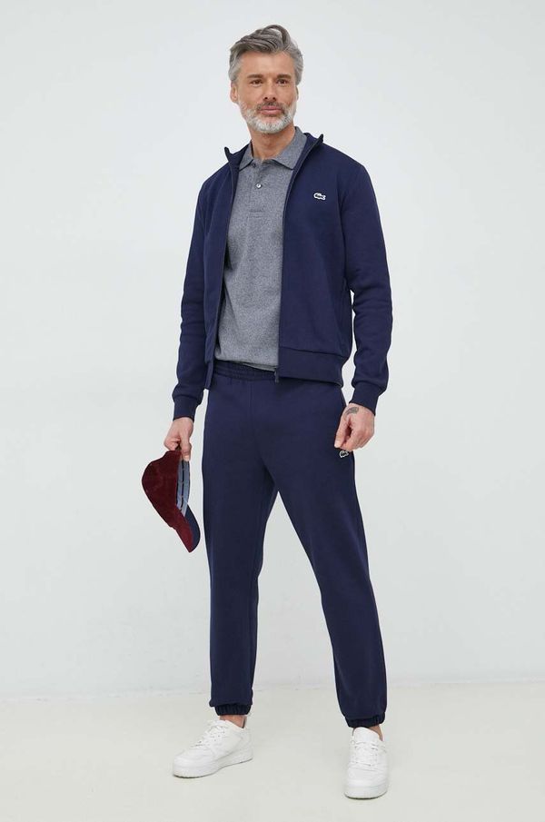 Lacoste Dukserica Lacoste za muškarce, boja: tamno plava, glatka, SH9622-031