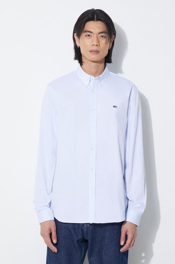 Lacoste Pamučna košulja Lacoste za muškarce, regular, s button-down ovratnikom
