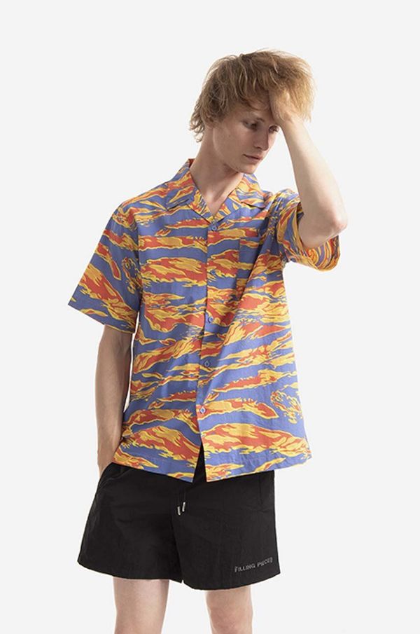 Maharishi Pamučna košulja Maharishi Tigerskins x Warhol Shirt za muškarce, relaxed, 8172.UNION-UNION