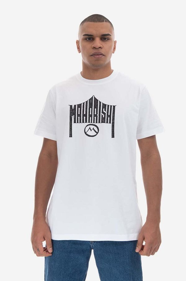 Maharishi Pamučna majica Maharishi 1995 T-shirt Organic Cotton Jarse boja: bijela, s tiskom, 9928.WHITE-WHITE