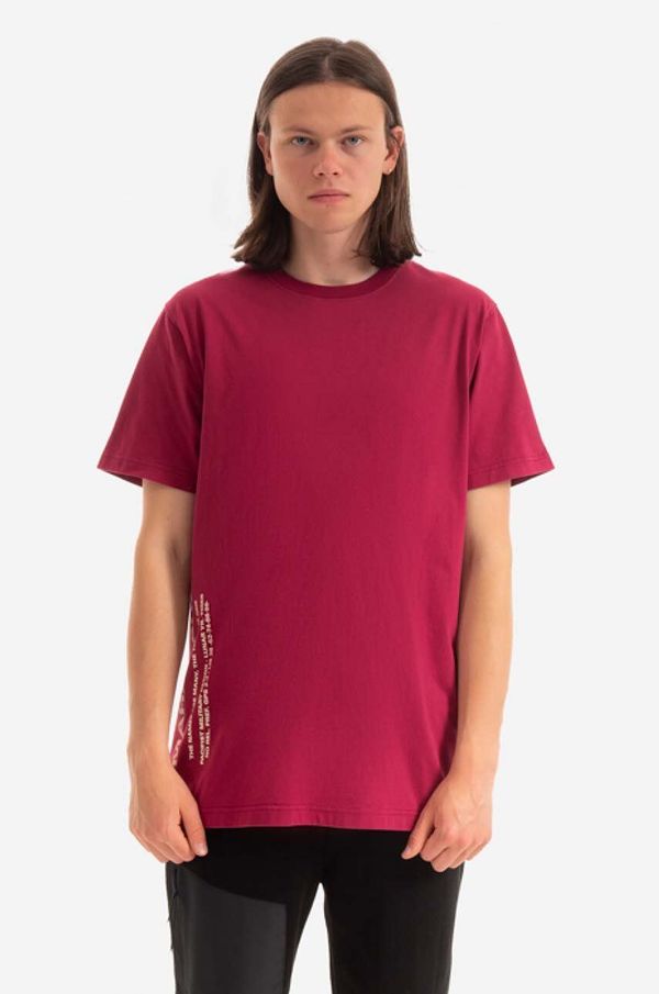 Maharishi Pamučna majica Maharishi boja: ljubičasta, s tiskom, 9752.PLUM-PLUM