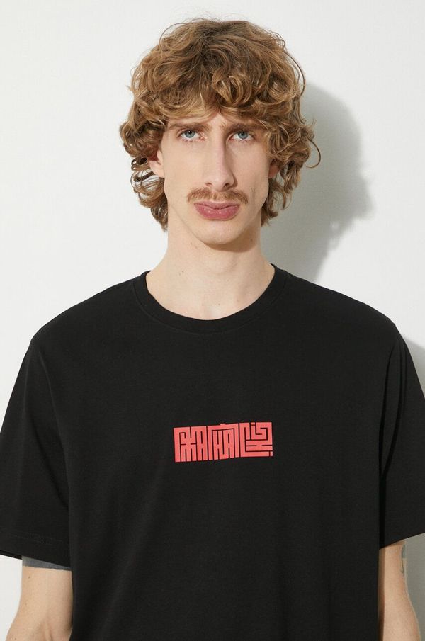 Maharishi Pamučna majica Maharishi Hanko Organic Printed T-Shirt za muškarce, boja: crna, s tiskom, 1085.BLACK