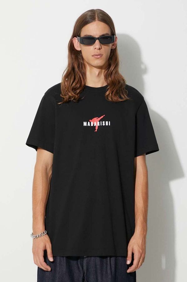 Maharishi Pamučna majica Maharishi Invisible Warrior T-Shirt boja: crna, s tiskom, 1070