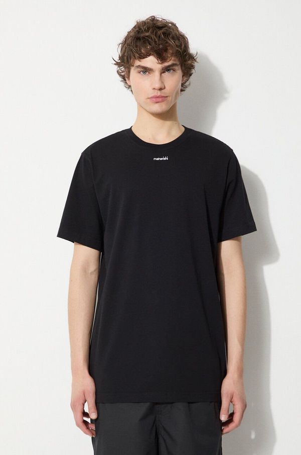 Maharishi Pamučna majica Maharishi Micro Maharishi za muškarce, boja: crna, bez uzorka, 1307.BLACK
