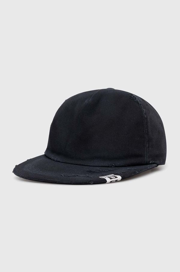 Maison MIHARA YASUHIRO Pamučna kapa sa šiltom Maison MIHARA YASUHIRO Damege Processing Textile Cap boja: tamno plava, bez uzorka, A12AC402