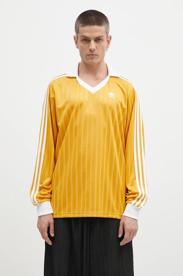 adidas Originals Majica dugih rukava adidas Originals Pique za muškarce, boja: žuta, bez uzorka, IZ2447