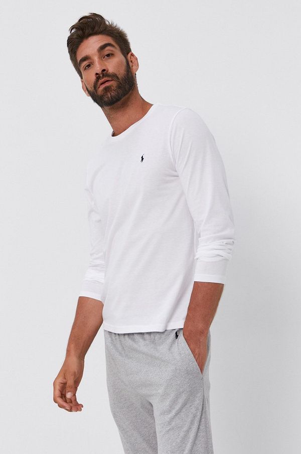 Polo Ralph Lauren Majica dugih rukava Polo Ralph Lauren za muškarce, boja: bijela, 714844759004