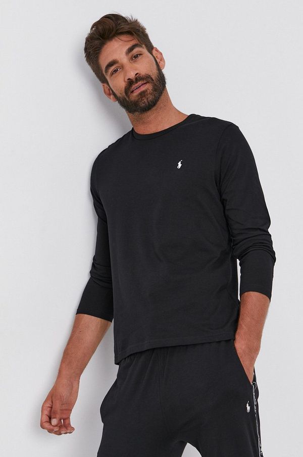 Polo Ralph Lauren Majica dugih rukava Polo Ralph Lauren za muškarce, boja: crna, 714844759001