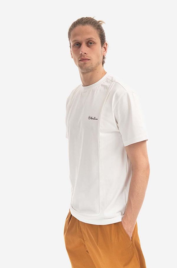 Ader Error Majica kratkih rukava Ader Error za muškarce, boja: bijela, s aplikacijom, BLAFWHT01WH-WHITE
