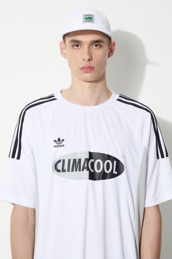 adidas Originals Majica kratkih rukava adidas Originals Climacool za muškarce, boja: bijela, s uzorkom, JH4964