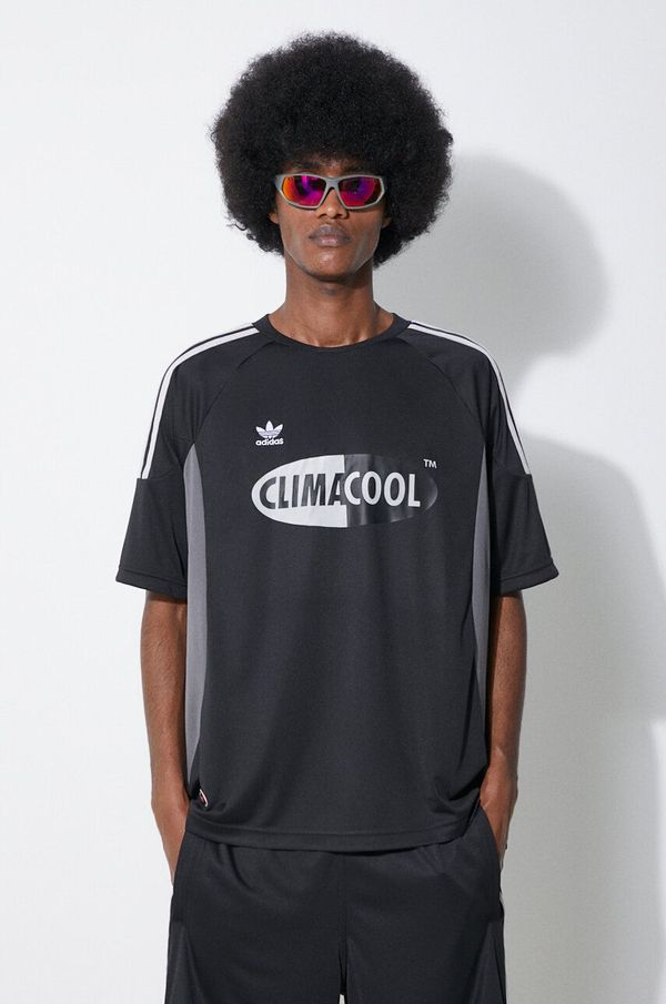 adidas Originals Majica kratkih rukava adidas Originals Climacool za muškarce, boja: crna, s tiskom, JF8739