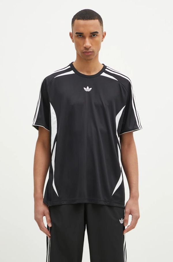 adidas Originals Majica kratkih rukava adidas Originals Teamgeist za muškarce, boja: crna, s aplikacijom, JC6229