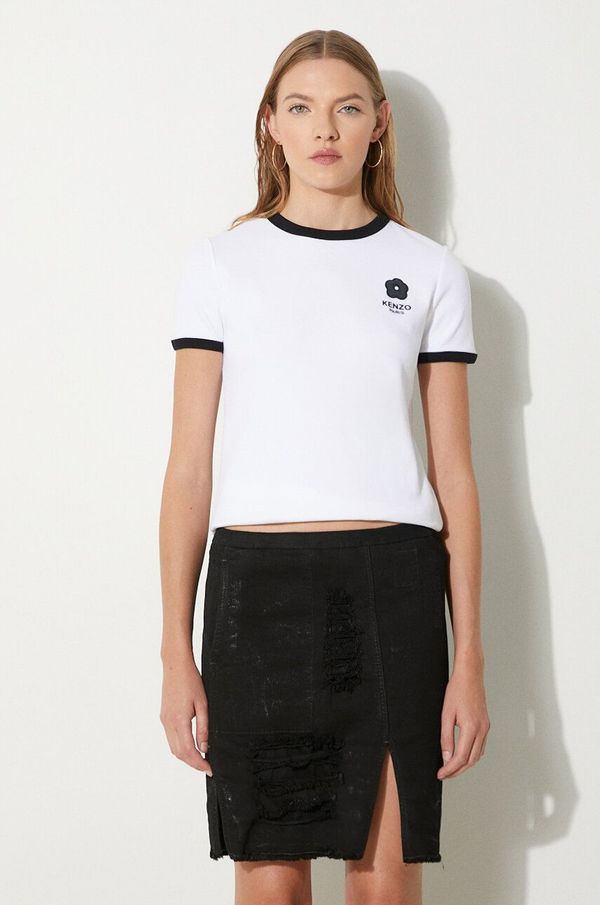 Kenzo Majica kratkih rukava Kenzo Boke Flower 2.0 Classic za žene, boja: bijela, FE62TS1294SR.01