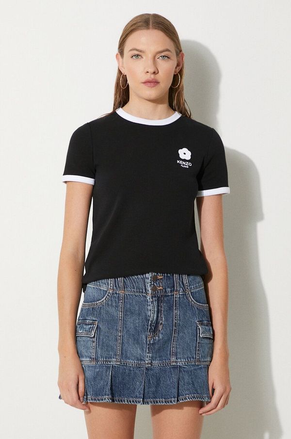 Kenzo Majica kratkih rukava Kenzo Boke Flower 2.0 Classic za žene, boja: crna, FE62TS1294SR.99J