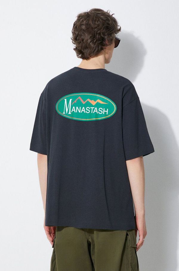 Manastash Majica kratkih rukava Manastash Hemp Original Logo za muškarce, boja: crna, s tiskom, 7924134002