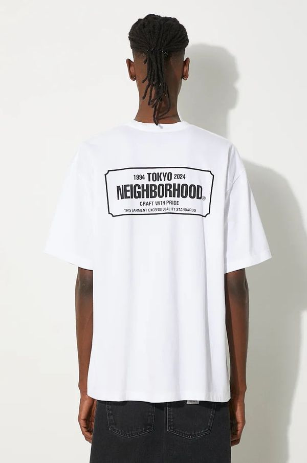 Neighborhood Majica kratkih rukava NEIGHBORHOOD Tee SS-1 za muškarce, boja: bijela, bez uzorka, 241PCNH.ST01