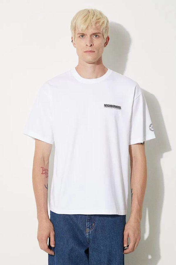 Neighborhood Majica kratkih rukava NEIGHBORHOOD Tee SS-9 za muškarce, boja: bijela, s tiskom, 241PCNH.ST09