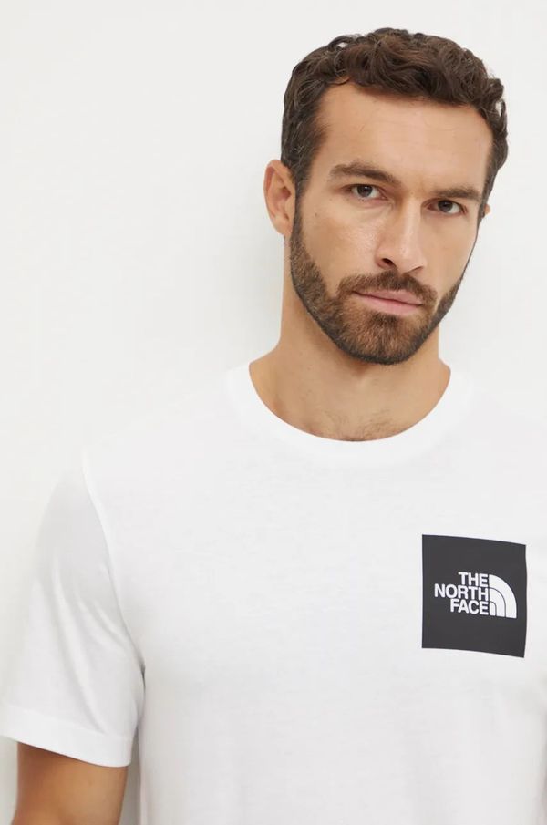 The North Face Majica kratkih rukava The North Face Fine Tee za muškarce, boja: bijela, s tiskom, NF0A8A6MFN41