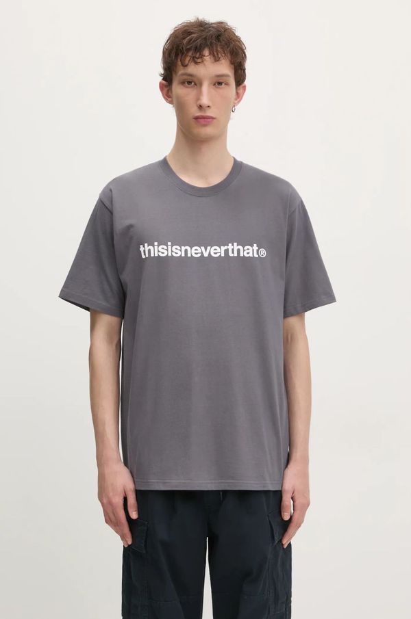 thisisneverthat Majica kratkih rukava thisisneverthat T-Logo Tee za muškarce, boja: siva, s tiskom, TN243TTSST01