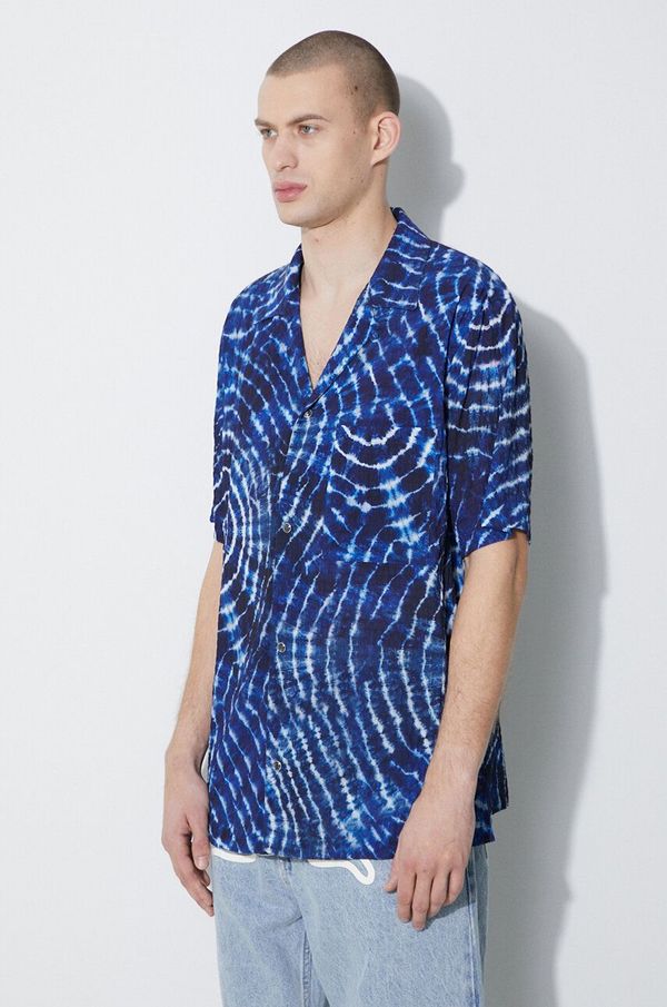 Marcelo Burlon Košulja Marcelo Burlon Aop Soundwaves Hawaii Shirt za muškarce, relaxed, CMGG001S24FAB0014501
