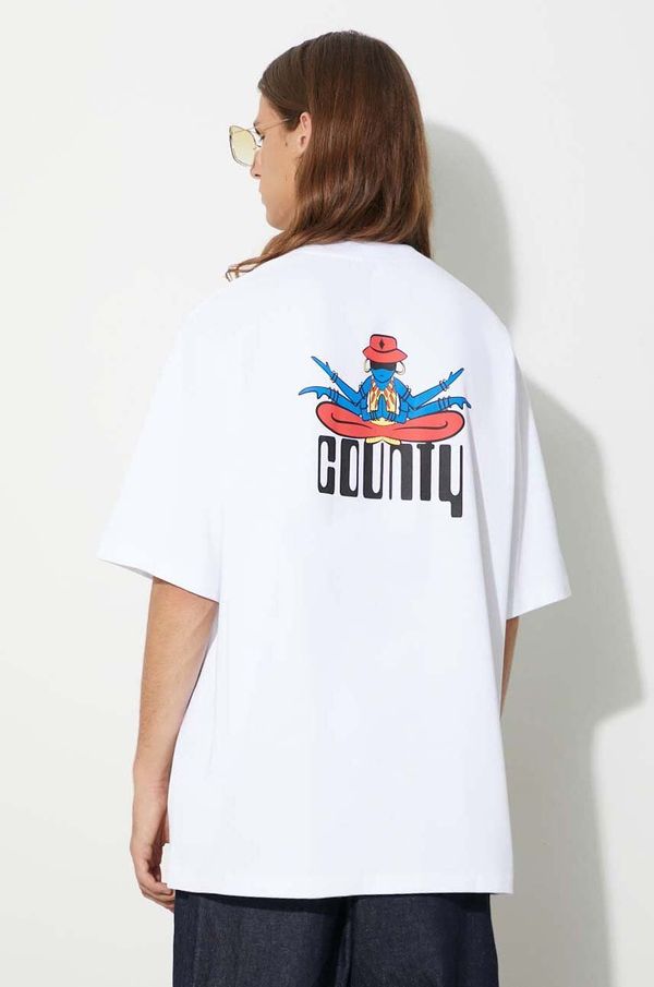Marcelo Burlon Pamučna majica Marcelo Burlon Disco God boja: bijela, s tiskom