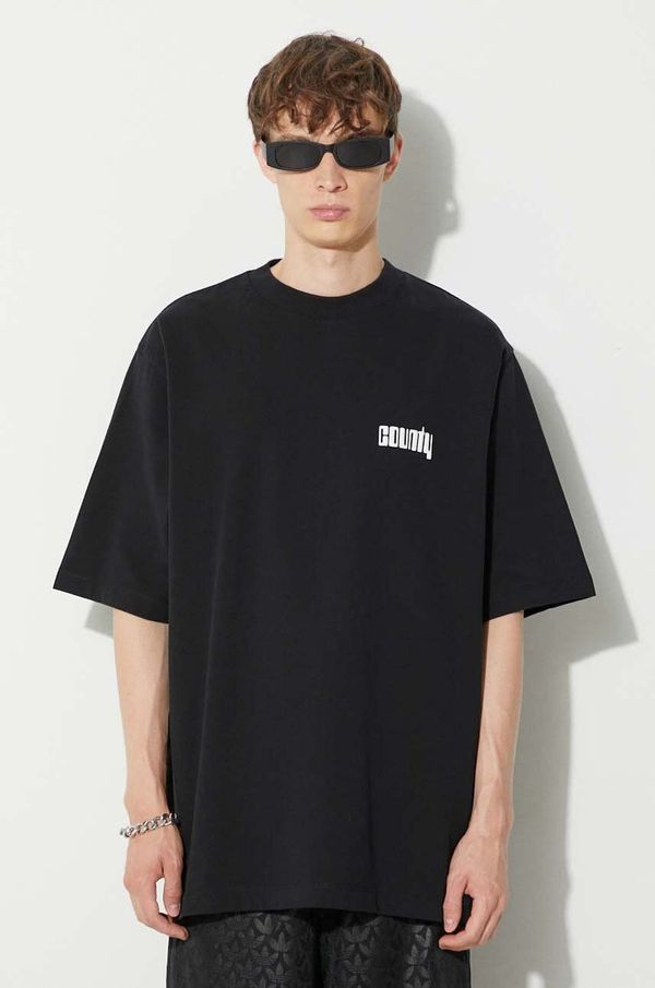 Marcelo Burlon Pamučna majica Marcelo Burlon Disco God za muškarce, boja: crna, s tiskom