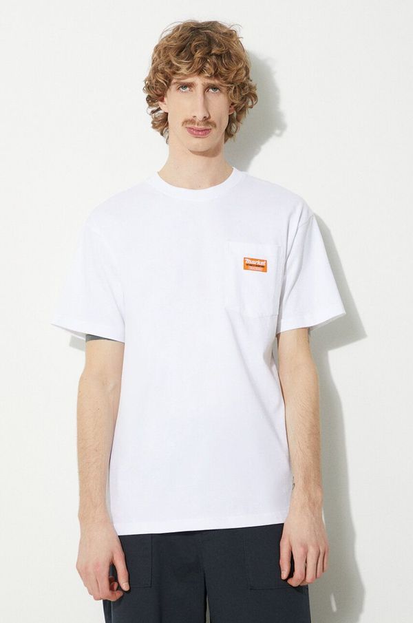 Market Pamučna majica Market Hardware Pocket T-Shirt za muškarce, boja: bijela, bez uzorka, 399001802
