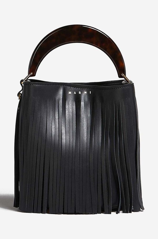 Marni Kožna torba Marni boja: crna, SCMPU09TL9.LV589.ZO280-black