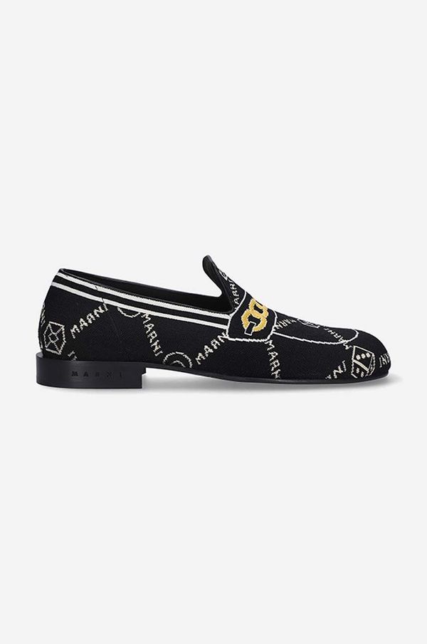 Marni Mokasinke Marni Moccasin Shoe za muškarce, boja: crna, MOMR003802.P4601-brown
