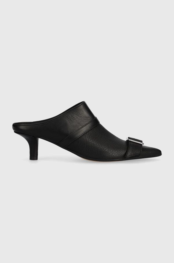 MM6 Maison Margiela Kožne štikle MM6 Maison Margiela Slipper boja: crna, S66WX0056