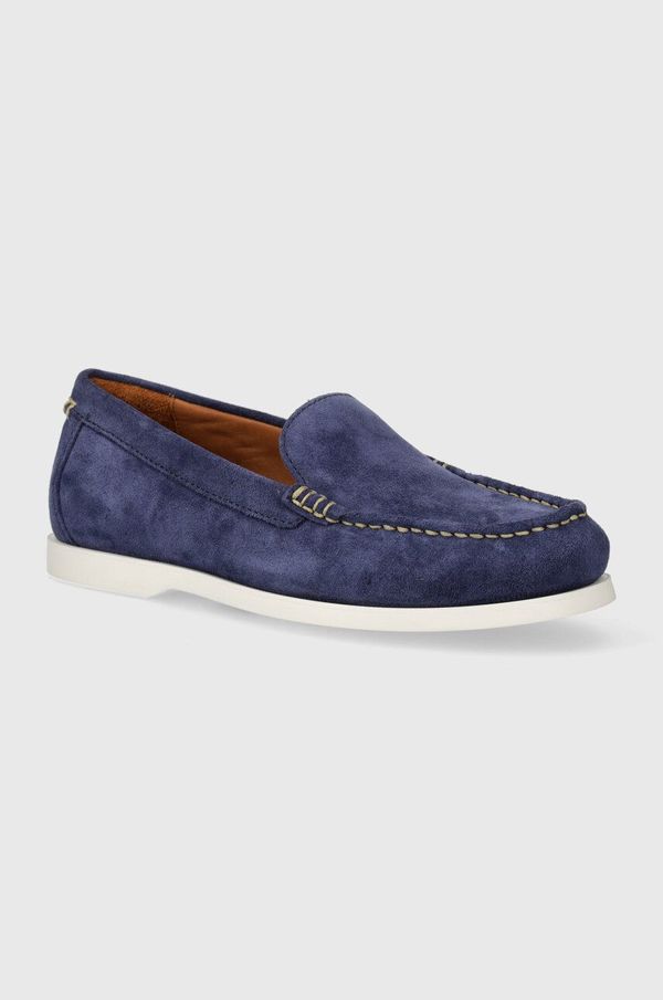 Polo Ralph Lauren Mokasinke od brušene kože Polo Ralph Lauren Merton Vnetn za muškarce, boja: tamno plava, 803932196002