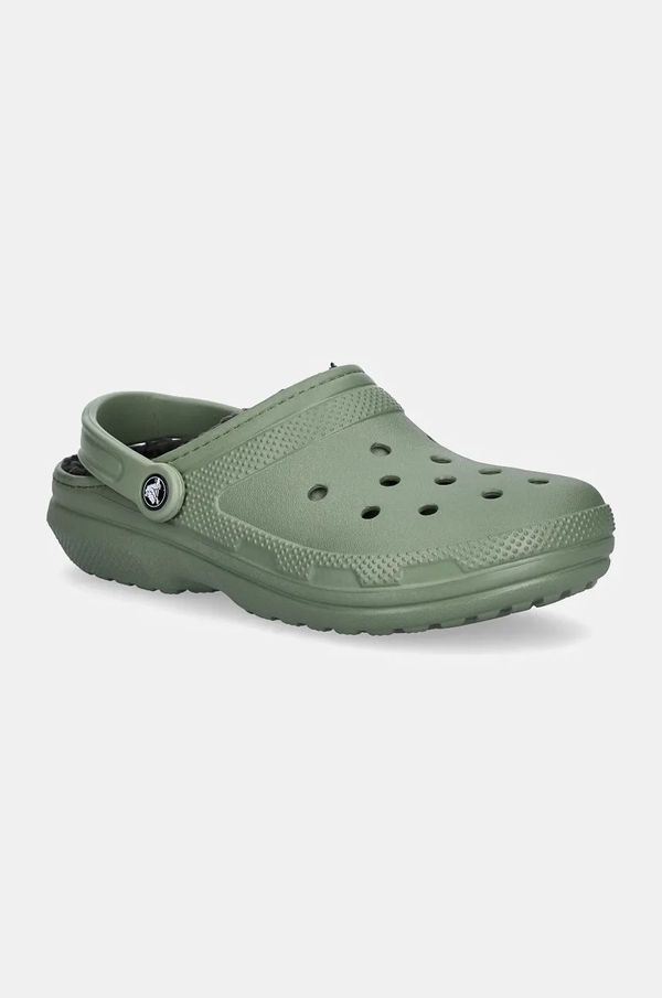 Crocs Natikače Crocs Classic Lined Clog za muškarce, boja: zelena, 203591